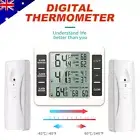 Wireless Digital Fridge Thermometer Freezer Alarm Gauge Monitor Sensor Indoor AU