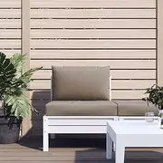 Patio Cushions Furniture, Seat Chair Pillow Set, Outdoor Cushion, Taupe Waterproof Pillows Replacement Covers for Sofa & Bench (2 pcs)