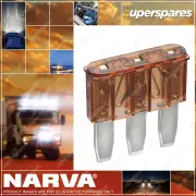 Narva Brand 7 Amp Brown Colour Micro 3 Blade Fuses - Box Of 25 51207
