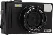 XUMIUZIY Kids Digital Camera, 16X Zoom Camera 1080P Fhd Vlogging Micro Single Portable Mirrorless Digital Zoom 24Mp with 3In LCD Display Monitor, Kids Travel Photography (Black)