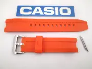 Genuine Casio Edifice EMA-100 EMA-100B orange resin watch band strap