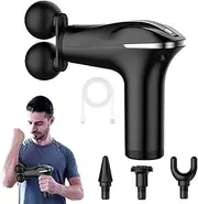 Muscle Massager Handheld, Double-Headed Electric Smart Vibration Portable Muscle Massager, 6 Speed Handheld Back Massager for Athletes Relieving Soreness and Stiffness Hoffti