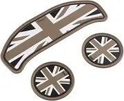 Car Interior Accessories For MINI For ONE For COOPER For SJCW F54 F55 F56 F57 F60 Car Water Cup Seat Notch Anti Dirt Mat Silicone Coasters Car Interior Automobile Interior(Black grey a)