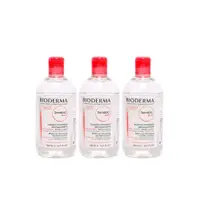 在飛比找ETMall東森購物網優惠-Bioderma 高效潔膚水500ml一般敏感肌 3入組