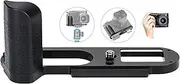 JJC Metal Hand Grip Secure Handle Bracket for Leica Q2 Camera, Anti-Slip Pads Design & Arca Swiss Type Quick Release Plate Design