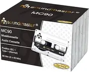 Soundmaster MC905P Five Empty Cassettes Compact Cassette Audio Cassettes (IEC1)