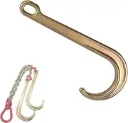 Obstacle car Chain Tow J Hooks and Grab Hooks - J Type Hanging Chain Single Hook, Transport Tow Chain Truck Hook Up Lanyard, Brake Rope Trolley Rope Hanging Chain for Car Wrecker Recovery Breakdown ca