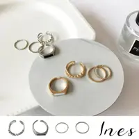 在飛比找momo購物網優惠-【INES】極簡風戒指 個性戒指/韓國設計極簡個性滴釉復古戒