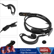 Walkie-Talkie Ear-Hook Headset Oval PTT For Hytera AP510 AP580 BP560 BP510