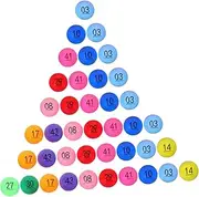 ADOCARN 50pcs Raffle Drawing Balls Colorful Plastic Game Balls for Home Party Games