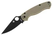 Spyderco Paramilitary 2 Tan G10 CPM 20CV DLC Steel C81GPTNBK2 Exclusive