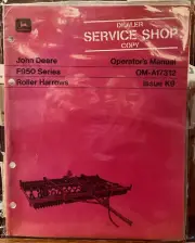 NOS John Deere F950 Series Roller Harrows Operators Manual OM-A17312 K9