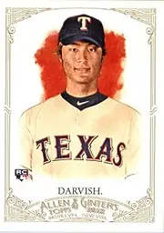 2012 Allen & Ginter Baseball #4 Yu Darvish Rookie Card Texas Rangers