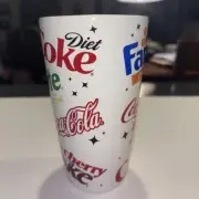 Coca Cola Ceramic Travel Mug Colorful With Fanta Orange, Sprite, Cherry Coke