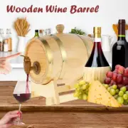 Wooden Wine Barrel 1.5L Pine Wood Beer Barrel Sealing Whiskey Barrel xiVfP