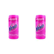 2x Vanish Laundry Detergent Powder Fabric Stain Remover Front/Top Loader 1.85kg