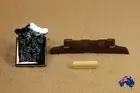 Mandolin Rosewood Bridge+8 string Mandolin Slotted Nuts+tailpiece Bridge Chrome