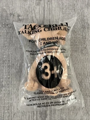 TACO BELL TALKING Chihuahua Plush Dog "You Are Getting Hungry" SEALED - NEW