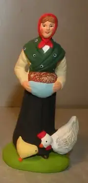 NEW Farmer's wife with grain, Didier Santon , 10 cm