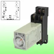 DC 24V H3Y-2 0-10S DPDT 8 Pins Power on Time Delay Relay w Socket