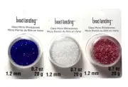 Bead Landing Glass Micro Rhinestones 1.2mm Blue, Pink & White