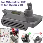 Cleaner Battery Adapter for 18V Milwaukee to for Tools Dyson V10 Vacuum Convert