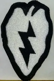 25th Infantry Division Patch W/ VELCRO® Brand Fastener Black & White Version