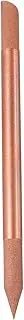 HARFINGTON Glass Cuticle Pusher Tool Dual Ended Crystal Glass Cuticle Remover Manicure Stick for Nail Care Shaper Cuticle Filing, Orange