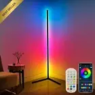 165cm RGB LED Corner Floor Lamp App/Remote Music Sync USB Black