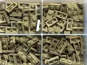 LEGO Parts - Dark Tan Plate 1 x 2 - No 3023 - QTY 210