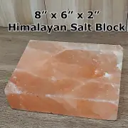 Himalayan Salt Cooking Block 8" x 6" x 2" Perfect for Grilling Cooking Cutting