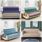 1/2/3 Seater Striped Slipcover Sofa Cover Set Pet Couch Chair Lounge Protector