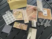 Junk Journal Supplies Lot / Bee Theme Scrapbook Supplies/ Journal Supplies