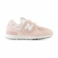 在飛比找momo購物網優惠-【NEW BALANCE】574 中童 粉色 麂皮 網布 魔