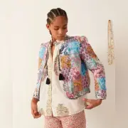 Alix of Bohemia Cotton Paisley Lola Patchwork Lightweight Quilted Jacket M