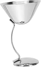 Luxshiny Elegant Metal Highball Cup Creative Wine Goblet Sturdy for Long Use Smooth Surface