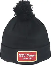 Zephyr ZHATS Standard NCAA Officially Licensed Pom Beanie Patch Brick Black