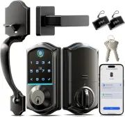 Veise Fingerprint Smart Front Door Lock Set – App Control, Keyless Entry
