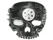 Steampunk Mask Skeleton No Jaw Costume Halloween Gothic Cosplay Masquerade Prop