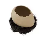 Cracked Egg Shell Dessert Bowl Noodle Bowl Decorative Ceramic Ice Cream Bow W3G5
