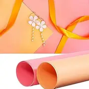 Selens Photography Backdrop PVC Background Vinyl 50x100CM 2pcs Pink Orange Kit Waterproof for Photo Studio Flat Lay Food Product Props Cosmetic Jewelry Shooting