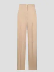 [Alberta Ferretti] Alberta Ferretti-Wide Leg Nude & Neutrals-Donna 44 IT