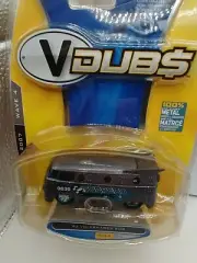 Jada V Dub$ '62 Volkswagon Bus Torpedo on Side #44 Wave Silver new