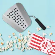 Poppy's Aluminum Popcorn Scoop - Kernel Sifting Speed Scoop