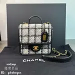 優奢二手 CHANEL 22K 手柄口蓋包 AS3652 香奈兒 米色 吊牌 單肩包 斜跨包 手提包 郵差包 豆腐包