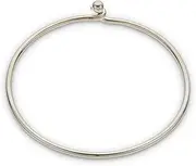 [Palas Jewellery] Women's Silver Fine Openable Bangle Bracelet, Silver