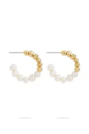 Astral Pearl Hoop Stud