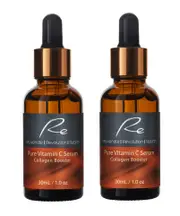 Re Pure Vitamin C Serum Collagen Booster with Hyaluronic Acid - 2 pack - 2x30mL