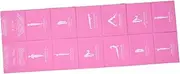 Generic Folding Non Slip Yoga Mat Portable Tpe Fitness Pad for Women Lightweight Exercise Mat with Cushioning Support for Joint Protection During Workouts Light