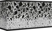 Rectangular Print Lamp Shade Terrazzo 8/17x8/17x10 Spider with Harp and Finial